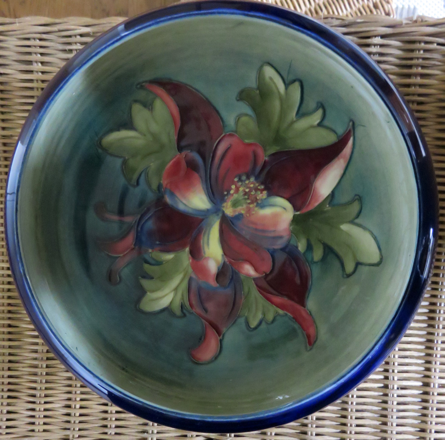 Columbine Pin Dish by Moorcroft